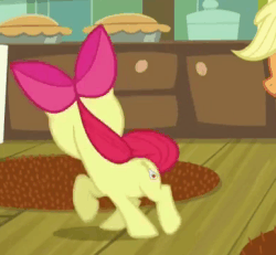 Size: 386x357 | Tagged: safe, screencap, apple bloom, applejack, earth pony, pony, bloom & gloom, g4, adorabloom, animated, behaving like a dog, chasing own tail, cuddly, cute, cuteness overload, cutest pony alive, cutest pony ever, daaaaaaaaaaaw, dhx is trying to murder us, female, hasbro is trying to murder us, hnnng, spinning, weapons-grade cute, you spin me right round