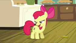 Size: 2880x1624 | Tagged: safe, screencap, apple bloom, earth pony, pony, bloom & gloom, g4, female, solo