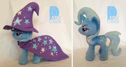 Size: 1022x544 | Tagged: safe, trixie, pony, unicorn, g4, 4de, female, irl, mare, photo, plushie, solo