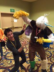 Size: 768x1024 | Tagged: safe, discord, human, g4, babscon, cosplay, daniel ingram, irl, irl human, photo