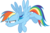 Size: 5000x3333 | Tagged: safe, artist:xpesifeindx, rainbow dash, pegasus, pony, castle sweet castle, g4, .svg available, female, scrunchy face, simple background, solo, transparent background, vector