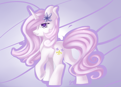 Size: 2174x1577 | Tagged: safe, artist:snowsky-s, fleur-de-lis, pony, unicorn, g4, female, smiling, solo