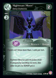 Size: 360x503 | Tagged: safe, enterplay, nightmare moon, absolute discord, g4, my little pony collectible card game, ccg