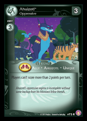 Size: 360x503 | Tagged: safe, enterplay, ahuizotl, absolute discord, g4, my little pony collectible card game, ccg