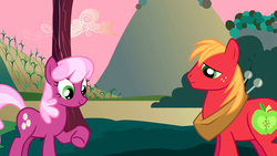 Size: 1280x720 | Tagged: safe, screencap, big macintosh, cheerilee, earth pony, pony, g4, hearts and hooves day (episode), hearts and hooves day, male, stallion