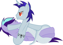 Size: 9032x6400 | Tagged: safe, artist:parclytaxel, oc, oc only, oc:diamond shrill, oc:trance etch, lamia, original species, pegasus, pony, .svg available, absurd resolution, coils, male, non-consensual cuddling, simple background, slit pupils, smirk, snuggling, species swap, stallion, transparent background, vector