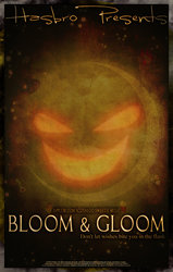 Size: 712x1121 | Tagged: safe, artist:pims1978, bloom & gloom, g4, season 5, creepy, crescent moon, face in the moon, moon, movie poster, shadow bloom