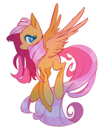Size: 840x1048 | Tagged: safe, artist:chop4, fluttershy, pegasus, pony, g4, cute, ear fluff, female, flying, long tail, looking at you, mare, no pupils, shyabetes, simple background, solo, spread wings, transparent background