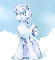 Size: 961x1060 | Tagged: safe, artist:gsphere, double diamond, earth pony, pony, g4, grin, male, smiling, solo, stallion