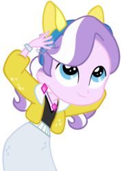 Size: 3000x4217 | Tagged: safe, artist:cool77778, diamond tiara, equestria girls, g4, my little pony equestria girls, female, high res, pony ears, simple background, solo, transparent background, vector
