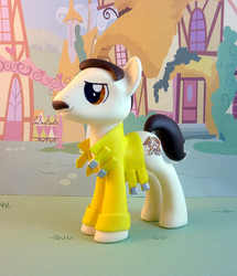 Size: 775x900 | Tagged: safe, artist:krowzivitch, earth pony, pony, clothes, craft, figurine, freddie mercury, irl, jacket, photo, ponified, sculpture, solo