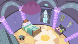 Size: 5333x3000 | Tagged: safe, artist:kooner-cz, g4, background, carousel boutique, high res, no pony, sweetie belle's bedroom, vector