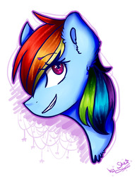 Size: 1280x1675 | Tagged: safe, artist:sket, rainbow dash, g4, female, smiling, solo