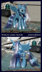 Size: 849x1454 | Tagged: safe, artist:lonewolf3878, princess luna, g4, brushable, customized toy, female, solo, toy