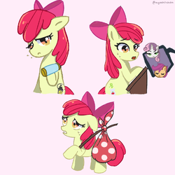 Size: 1024x1024 | Tagged: safe, artist:ayachiichan, apple bloom, scootaloo, sweetie belle, earth pony, pegasus, pony, unicorn, bloom & gloom, g4, bindle, cutie mark crusaders, female, filly, foal, jar