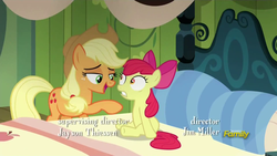 Size: 1920x1080 | Tagged: safe, screencap, apple bloom, applejack, bloom & gloom, g4