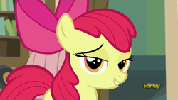 Size: 1920x1080 | Tagged: safe, screencap, apple bloom, bloom & gloom, g4, lidded eyes