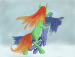 Size: 3200x2400 | Tagged: safe, artist:kopaleo, oc, oc only, oc:artline, oc:cosmia nebula, dancing, dead, high res, snow