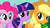 Size: 1366x768 | Tagged: safe, screencap, applejack, pinkie pie, twilight sparkle, g4, my little pony: friendship is magic, suited for success, varying degrees of want