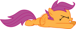 Size: 1477x580 | Tagged: safe, artist:valadrem, scootaloo, pegasus, pony, bloom & gloom, g4, buzzing wings, female, filly, flying, foal, scootaloo can fly, simple background, solo, svg, transparent background, vector, wings