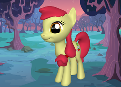 Size: 820x592 | Tagged: safe, artist:darth-silas, apple bloom, earth pony, pony, ponylumen, bloom & gloom, g4, 3d, 3d pony creator, alternate cutie mark, female, mare, older, potion, sweet apple acres