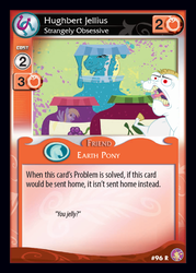 Size: 545x762 | Tagged: safe, edit, enterplay, bulk biceps, derpy hooves, hugh jelly, pegasus, pony, absolute discord, g4, my little pony collectible card game, ccg, fake, female, mare