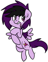 Size: 2300x2950 | Tagged: safe, artist:shinypikachu25, oc, oc only, oc:spiral swirl, pegasus, pony, cute, cutie mark, drawing, female, flying, good for you, happy, heart, high res, mare, simple background, smiling, solo, white background