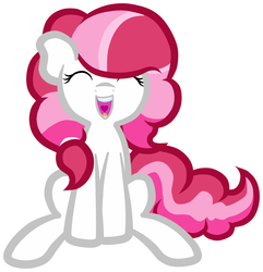 Size: 1280x1326 | Tagged: safe, artist:furrgroup, plumsweet, pony, g4, cute, eyes closed, female, open mouth, plumbetes, simple background, smiling, solo, toy interpretation, white background