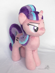 Size: 1136x1500 | Tagged: safe, artist:hollyivydesigns, starlight glimmer, g4, season 5, the cutie map, irl, photo, plushie, solo
