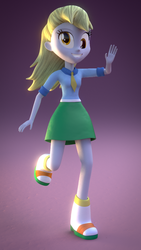 Size: 540x960 | Tagged: safe, artist:3d thread, artist:creatorofpony, artist:pika-robo, derpy hooves, equestria girls, g4, 3d, 3d model, blender, clothes, female, necktie, shirt, shoes, skirt, socks, solo