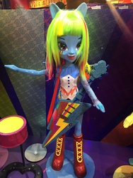Size: 960x1280 | Tagged: safe, rainbow dash, equestria girls, g4, my little pony equestria girls: rainbow rocks, equestria girls prototype, figure, guitar, life size, photo, russia