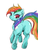 Size: 480x640 | Tagged: safe, artist:wan, rainbow dash, g4, butt, featureless crotch, female, meta, plot, solo