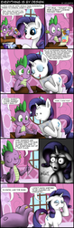 Size: 1440x4392 | Tagged: dead source, safe, artist:wolverfox, rarity, spike, g4, close-up, clothes hanger, comic, disgusted, toes