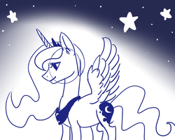 Size: 1000x800 | Tagged: safe, artist:thiefofcookies, princess luna, g4, female, solo