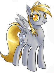 Size: 571x772 | Tagged: safe, artist:thiefofcookies, derpy hooves, pegasus, pony, g4, female, mare, solo