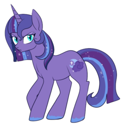 Size: 444x445 | Tagged: safe, artist:lulubell, oc, oc only, oc:moonlight eve, magical lesbian spawn, next generation, offspring, parent:princess luna, parent:twilight sparkle, parents:twiluna, possessed, simple background, solo, transparent background