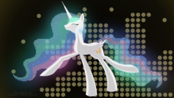 Size: 3840x2160 | Tagged: safe, artist:the-dark-tc, princess celestia, g4, eyes closed, high res, vector, wallpaper