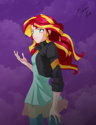 Size: 2550x3300 | Tagged: safe, artist:shinta-girl, sunset shimmer, human, equestria girls, g4, my little pony equestria girls: rainbow rocks, my past is not today, female, high res, humanized, solo