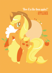 Size: 538x750 | Tagged: safe, artist:tinrobo, applejack, g4, female, solo