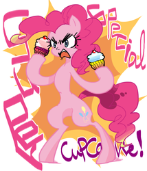 Size: 600x700 | Tagged: safe, artist:chickensoup, pinkie pie, g4, cupcake