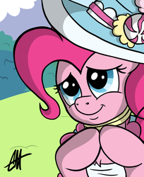 Size: 1280x1571 | Tagged: safe, artist:caliginousmane, pinkie pie, g4, clothes, coronation dress, dress, female, solo