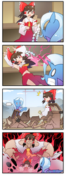 Size: 537x1432 | Tagged: safe, artist:sweetsound, trixie, pony, unicorn, g4, 4koma, comic, cropped, crossover, female, hakurei reimu, imminent death, mare, this will end in death, this will end in pain, touhou