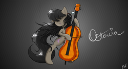 Size: 1280x693 | Tagged: safe, artist:arcuswind, octavia melody, g4, cello, female, musical instrument, solo