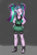 Size: 1024x1501 | Tagged: safe, artist:queentigrel, aria blaze, equestria girls, g4, clothes, dress, female, platform shoes, sandals, solo