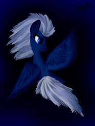 Size: 768x1024 | Tagged: safe, artist:alasata, night glider, g4, female, solo