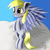Size: 2000x2000 | Tagged: safe, artist:mrbrunoh1, derpy hooves, pegasus, pony, g4, cutie, happy, high res, solo