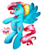 Size: 800x962 | Tagged: safe, artist:prettywitchdoremi, thistle whistle, g3, cutie mark, female, heart, heart eyes, solo, wingding eyes