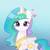 Size: 900x900 | Tagged: safe, artist:quarterfoil0822, princess celestia, pony, g4, female, solo