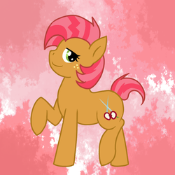 Size: 700x700 | Tagged: safe, artist:fliggles4life, babs seed, bloom & gloom, g4, female, solo