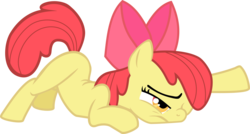 Size: 19432x10377 | Tagged: safe, artist:flareblitzfury, apple bloom, g4, .svg available, absurd resolution, female, simple background, solo, tired, transparent background, vector